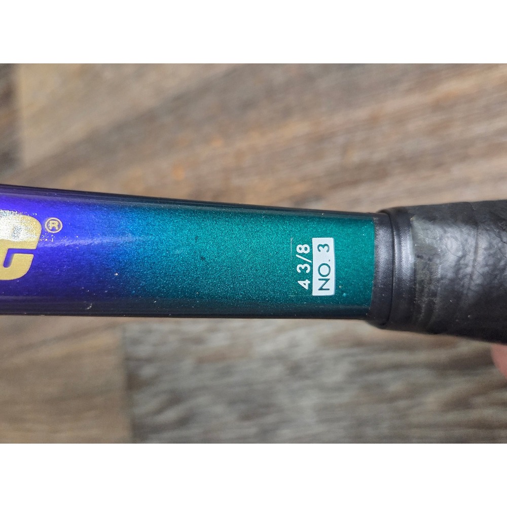 Prince Precision Control 107 Tennis Racquet Graphite Iridescent Purple 4 3/8 - Picture 6 of 9